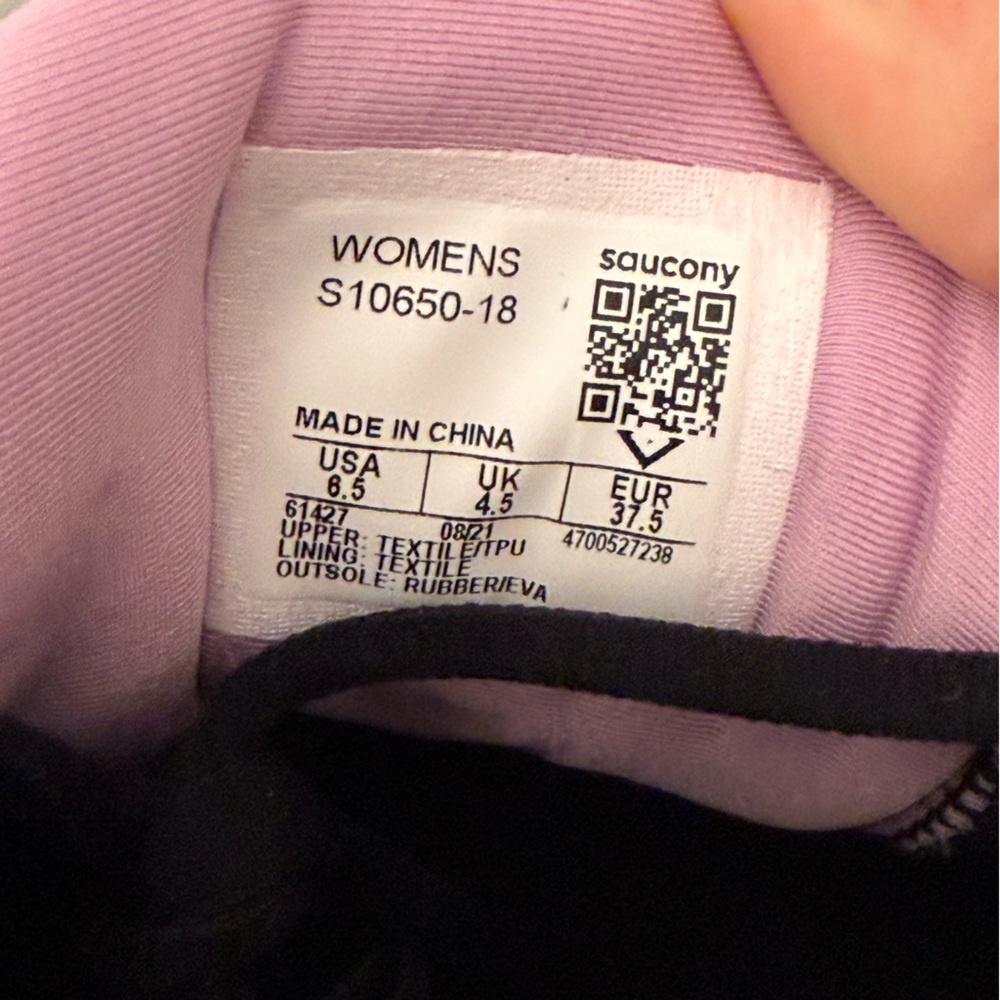 Saucony Ride 14 Running Shoe Burgundy Quartz /Vizigold Women’s Size 6.5 - Picture 9 of 11
